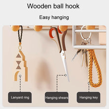 Load image into Gallery viewer, Household Large Non-Punching Organizer Wall Hanging Shelf, Black Basic Model, Black Wooden Ball With Tissue Box