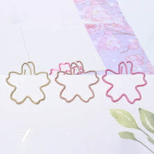 Load image into Gallery viewer, Metal Special-shaped Paper Clips File Classification And Storage Paper Clips, 10pcs /Box Sakura