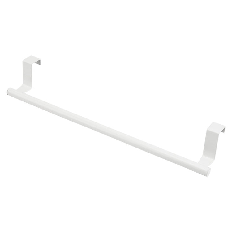 No-Punch Stainless Steel Over Door Towel Rack Cabinet Door Rag Hanging Holder, 23.5cm Silver, 23.5cm Black, 23.5cm White, 36.5cm Silver, 36.5cm Black, 36.5cm White