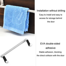 Load image into Gallery viewer, No-Punch Stainless Steel Over Door Towel Rack Cabinet Door Rag Hanging Holder, 23.5cm Silver, 23.5cm Black, 23.5cm White, 36.5cm Silver, 36.5cm Black, 36.5cm White