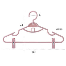 Load image into Gallery viewer, 5pcs Non-slip Hanging Clothes Rack With Clips Household Non-Tracking Adult Clothes Hanger