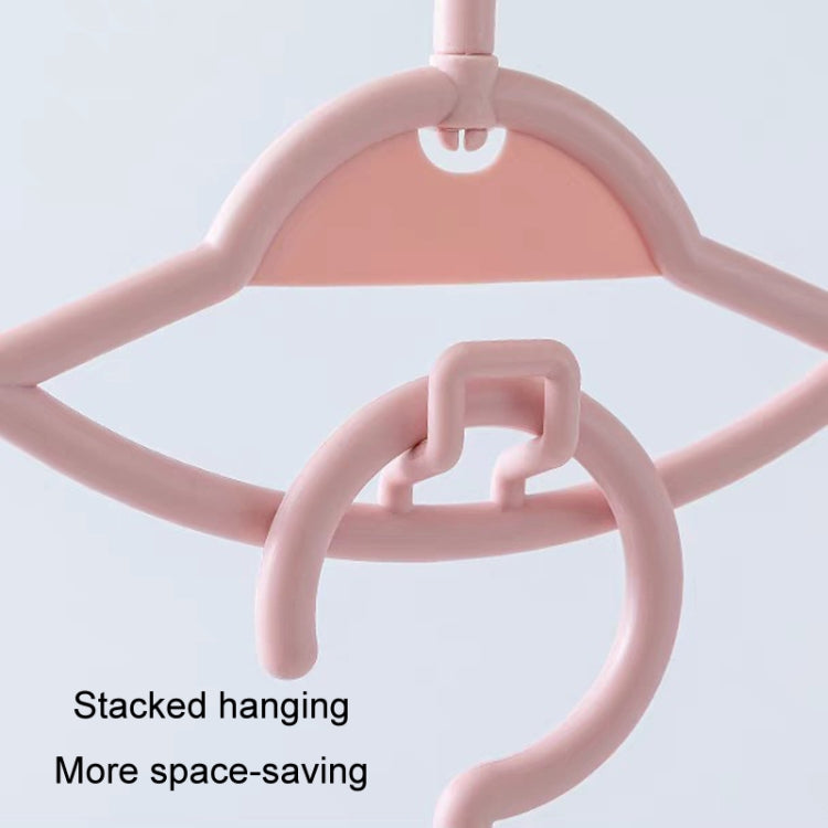 5pcs Non-slip Hanging Clothes Rack With Clips Household Non-Tracking Adult Clothes Hanger