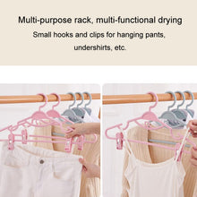 Load image into Gallery viewer, 5pcs Non-slip Hanging Clothes Rack With Clips Household Non-Tracking Adult Clothes Hanger