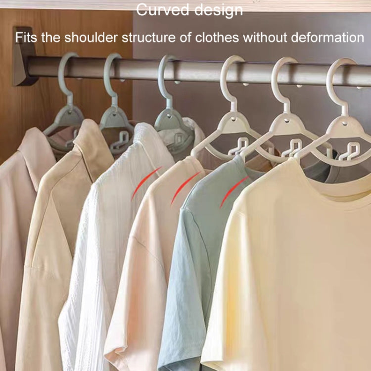 5pcs Non-slip Hanging Clothes Rack With Clips Household Non-Tracking Adult Clothes Hanger
