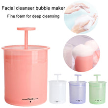 Load image into Gallery viewer, Facial Cleanser Foaming Maker Bubbler Cup Travel Portable Manual Foaming Bottle, Small Purple, Small Transparent, Small Pink, Large Purple, Large Transparent, Large Pink