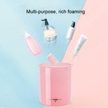 Load image into Gallery viewer, Facial Cleanser Foaming Maker Bubbler Cup Travel Portable Manual Foaming Bottle, Small Purple, Small Transparent, Small Pink, Large Purple, Large Transparent, Large Pink