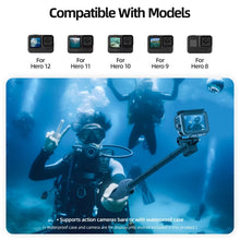 Load image into Gallery viewer, TELESIN 0.85m Underwater Selfie Stick Wireless Remote Control For GoPro HERO12 Black / HERO11 Black / HERO10 Black / HERO9 Black / HERO8 Black, Selfie Stick