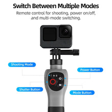 Load image into Gallery viewer, TELESIN 0.85m Underwater Selfie Stick Wireless Remote Control For GoPro HERO12 Black / HERO11 Black / HERO10 Black / HERO9 Black / HERO8 Black, Selfie Stick