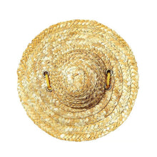 Load image into Gallery viewer, Mini Pet Straw Hat Cat Dog Birthday Party Sun Visor Hat, S 10cm, M 13cm, L 16cm, XL 20cm
