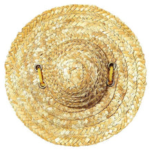 Load image into Gallery viewer, Mini Pet Straw Hat Cat Dog Birthday Party Sun Visor Hat, S 10cm, M 13cm, L 16cm, XL 20cm