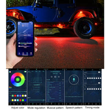 Load image into Gallery viewer, Car Chassis Light RGB Colorful Atmosphere Light, 8 in 1, 10 in 1, 12 in 1