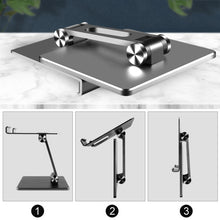 Load image into Gallery viewer, Aluminum Alloy Tablet Stand Desktop Folding Mobile Phone Stand, MT134