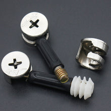 Load image into Gallery viewer, 3 In 1 Screw Connector Furniture Link Fixer Closet Eccentric Wheel Nut Connection Fastener, 10pcs 40mm, 10pcs 35mm