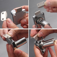 Load image into Gallery viewer, 10pcs Lock Accessories L-Shaped Right Angle Office Drawer Lock Plate Furniture Parts Door Stopper