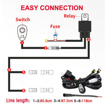 Load image into Gallery viewer, 12W 9-30V Car Mixed Light Work Light With Wire Set, Square, Round