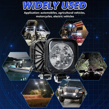 Load image into Gallery viewer, 12W 9-30V Car Mixed Light Work Light With Wire Set, Square, Round