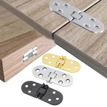 Load image into Gallery viewer, Cabinet Door Folding Hinge Thickened Zinc Alloy Half Round Table Flip Hinge, Gold, Silver, Black