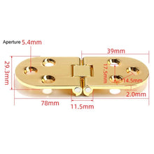 Load image into Gallery viewer, Cabinet Door Folding Hinge Thickened Zinc Alloy Half Round Table Flip Hinge, Gold, Silver, Black