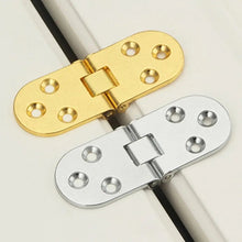 Load image into Gallery viewer, Cabinet Door Folding Hinge Thickened Zinc Alloy Half Round Table Flip Hinge, Gold, Silver, Black