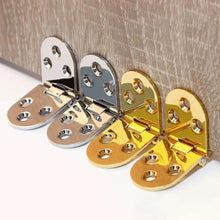 Load image into Gallery viewer, Cabinet Door Folding Hinge Thickened Zinc Alloy Half Round Table Flip Hinge, Gold, Silver, Black