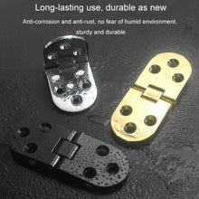 Load image into Gallery viewer, Cabinet Door Folding Hinge Thickened Zinc Alloy Half Round Table Flip Hinge, Gold, Silver, Black