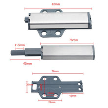 Load image into Gallery viewer, With Screws Cabinet Catch Magnetic Latches Push To Open Drawer Door Stopper, Plane Bottom