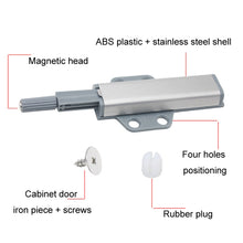 Load image into Gallery viewer, With Screws Cabinet Catch Magnetic Latches Push To Open Drawer Door Stopper, Plane Bottom