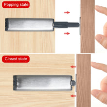 Load image into Gallery viewer, Magnetic Push Latches Cabinet Door Rebounder No Handle Push to Open Cabinet Hardware, Flat Bottom