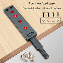 Load image into Gallery viewer, Magnetic Push Latches Cabinet Door Rebounder No Handle Push to Open Cabinet Hardware, Flat Bottom