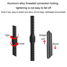 Load image into Gallery viewer, Telescopic Car Phone Mount Extension Arm Double Jointed Swivel Carbon Fiber Bracket Connecting Rod, 217-300mm For 20mm Ball Head, 235-335mm For 25.4mm Ball Head