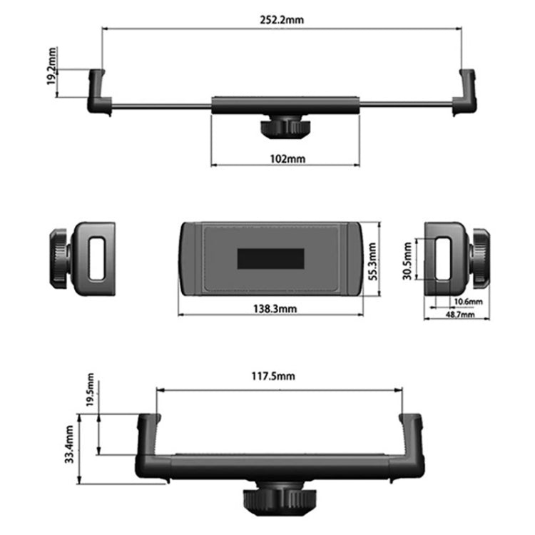 For iPad Car Tablet Holder Suction Cup Mount Car Dashboard Cellphone Stand