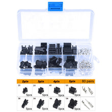 Load image into Gallery viewer, 200pcs /Box JST-SM 2.54mm Pitch 2/3/4/5Pin Male/Female Header Connectors Adaptor