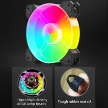 Load image into Gallery viewer, COOLMOON RGB120 5V ARGB Integrated Single Row Multi-Platform CPU Cooler, RGB120