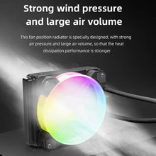 Load image into Gallery viewer, COOLMOON RGB120 5V ARGB Integrated Single Row Multi-Platform CPU Cooler, RGB120
