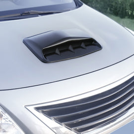 Universal Carbon Car Hood Scoop Air Flow Intake Decorative Turbo Bonnet Vent Cover With Tape