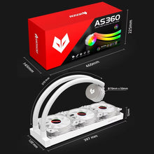 Load image into Gallery viewer, COOLMOON AS360 Magic Diamond Edition Computer Cooler ARGB Water Cooling Light Integrated CPU Radiator, AS360