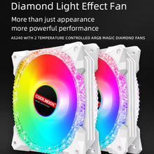 Load image into Gallery viewer, COOLMOON AS360 Magic Diamond Edition Computer Cooler ARGB Water Cooling Light Integrated CPU Radiator, AS360
