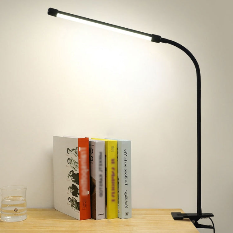 LED Table Lamp With Clamp & Flexible Gooseneck USB Reading Light Bedside Lamp