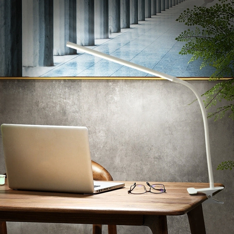 LED Table Lamp With Clamp & Flexible Gooseneck USB Reading Light Bedside Lamp