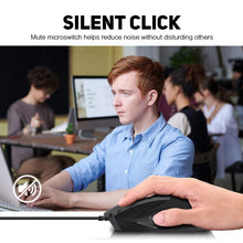Load image into Gallery viewer, Inphic PW1H Wired Silent Illuminated Computer Gaming 6-Button Mouse