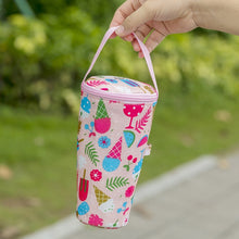 Load image into Gallery viewer, Portable Milk Tea Tote Bag Heat Preservation Eco-friendly Handbag Carrying Insulated Cup Cover, Lemon, Cats, Ice Cream, Bunny