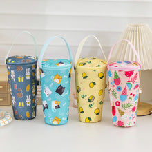 Load image into Gallery viewer, Portable Milk Tea Tote Bag Heat Preservation Eco-friendly Handbag Carrying Insulated Cup Cover, Lemon, Cats, Ice Cream, Bunny