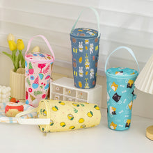 Load image into Gallery viewer, Portable Milk Tea Tote Bag Heat Preservation Eco-friendly Handbag Carrying Insulated Cup Cover, Lemon, Cats, Ice Cream, Bunny