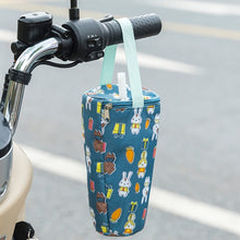 Load image into Gallery viewer, Portable Milk Tea Tote Bag Heat Preservation Eco-friendly Handbag Carrying Insulated Cup Cover, Lemon, Cats, Ice Cream, Bunny