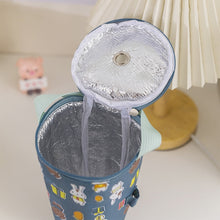 Load image into Gallery viewer, Portable Milk Tea Tote Bag Heat Preservation Eco-friendly Handbag Carrying Insulated Cup Cover, Lemon, Cats, Ice Cream, Bunny