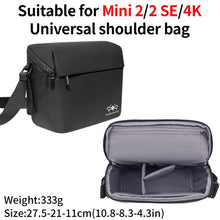 Load image into Gallery viewer, For DJI Mini 4K / Mini 2 SE / Mini 2 Portable Waterproof Shoulder Bag Messenger Bag, Mini 4K  Black
