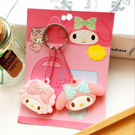 2pcs / Set Multi-Pattern Cartoon Keychain Lovely Key Hangers