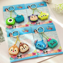 Load image into Gallery viewer, 2pcs / Set Multi-Pattern Cartoon Keychain Lovely Key Hangers