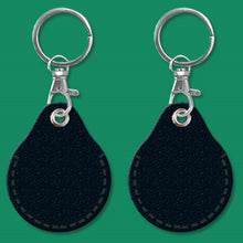 Load image into Gallery viewer, 2pcs Cute Sensor Access Door Card Cover Keychain Elevator Water Drops Round Key Holder, Black, Pink, Wine Red, Pinch Winnie the Pooh, Pinch Strawberry Bear, Purple Rabbit, Cookie Doraemon, Fortune Cat, Circus, Starry Bear, Starry Bunny, Rich Woman Red ...