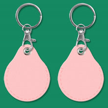 Load image into Gallery viewer, 2pcs Cute Sensor Access Door Card Cover Keychain Elevator Water Drops Round Key Holder, Black, Pink, Wine Red, Pinch Winnie the Pooh, Pinch Strawberry Bear, Purple Rabbit, Cookie Doraemon, Fortune Cat, Circus, Starry Bear, Starry Bunny, Rich Woman Red ...
